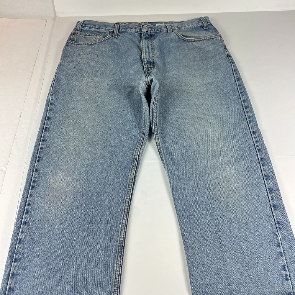 VTG 90s Levi's Jeans Mens 35 x 33* 505 Regular Fit Straight Leg Blue Faded Denim